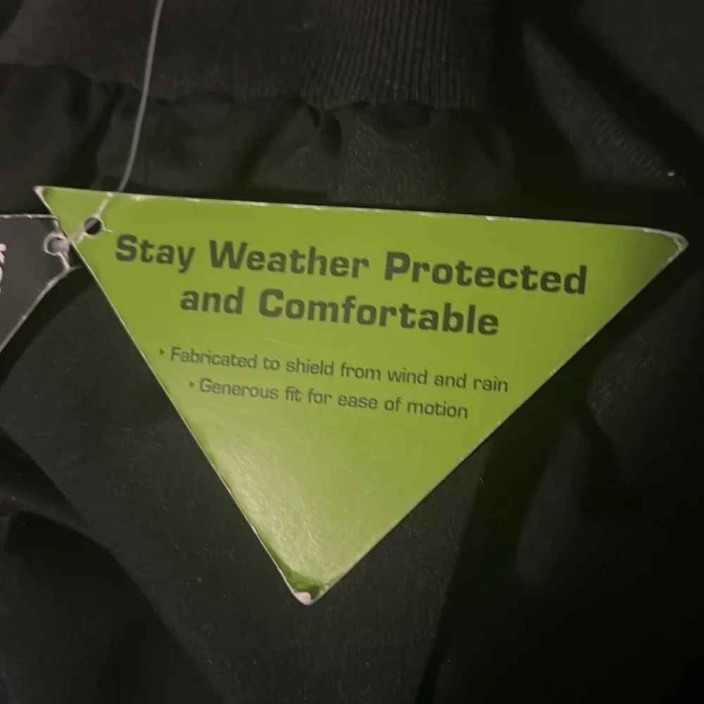 Wedge Men’s Black Pullover Pocketed Wind Breaker/Water Repellent NWT‎ SZ:…